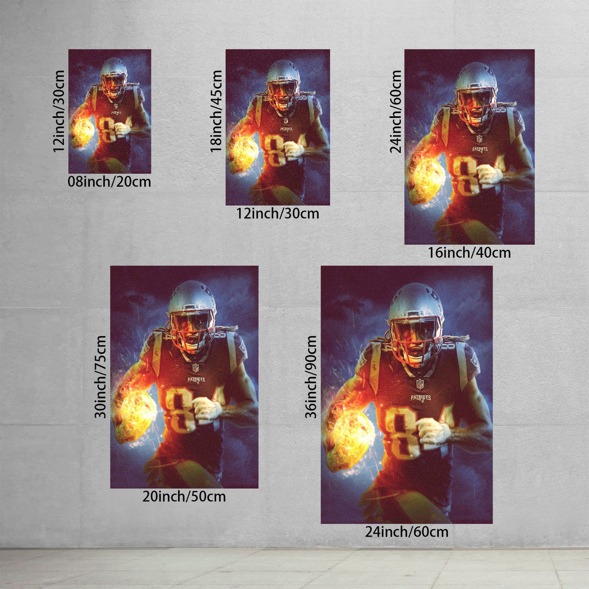 Cordarrelle Patterson Art Sports Decorative Poster School Dormitory 6 Canvas Wall Art Poster Decor Gift