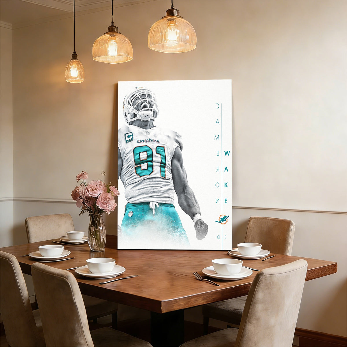 Cameron Wake Celebrity Sports Art Poster School Dining Room Decoration 0 Canvas Wall Art Poster Decor Gift