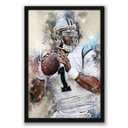 Cam Newton Celebrity Sports Art Poster School Dining Room Decoration 6 Canvas Wall Art Poster Decor Gift