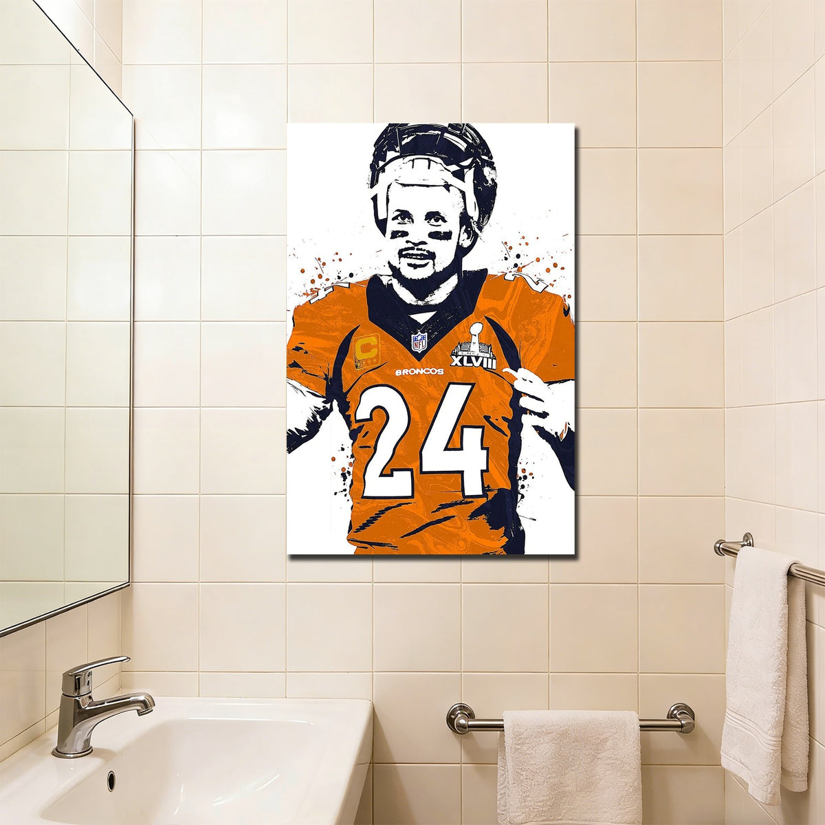 Champ Bailey Art Poster 1 Canvas Wall Art Poster Decor Gift