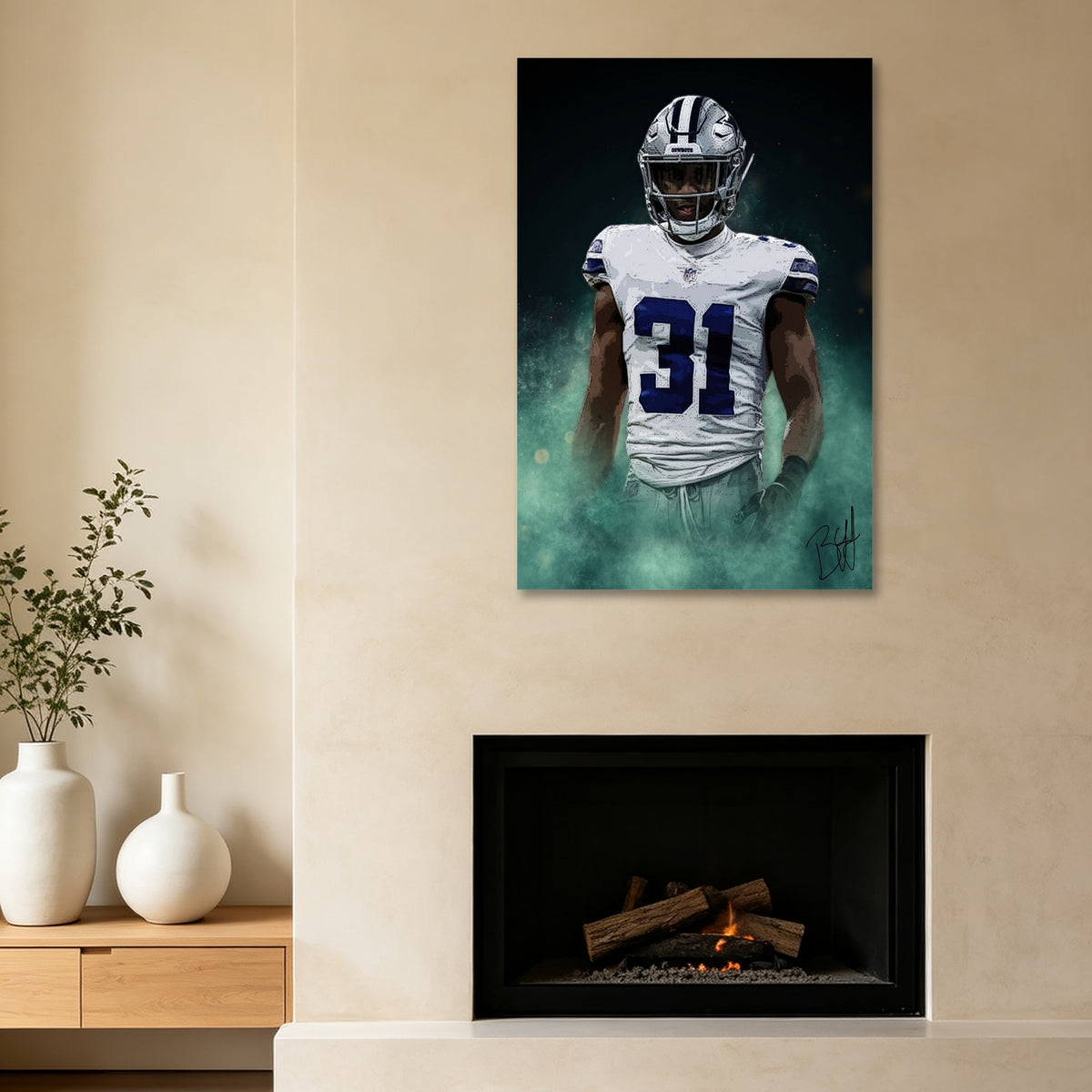 Byron Jones Celebrity Sports Art Poster School Dining Room Decoration 1 Canvas Wall Art Poster Decor Gift