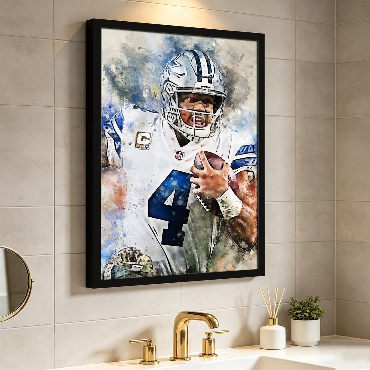 Dak Prescott Celebrity Sports Art Poster School Dining Room Decoration 0 Canvas Wall Art Poster Decor Gift