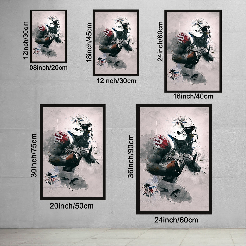 Brandon Whitaker Art Sports Decorative Poster School Dormitory 4 Canvas Wall Art Poster Decor Gift