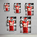 Chris Jones Art Sports Decorative Poster School Dormitory 7 Canvas Wall Art Poster Decor Gift