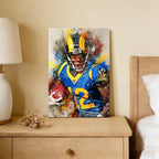 Brandin Cooks Celebrity Sports Art Poster School Dining Room Decoration 2 Canvas Wall Art Poster Decor Gift