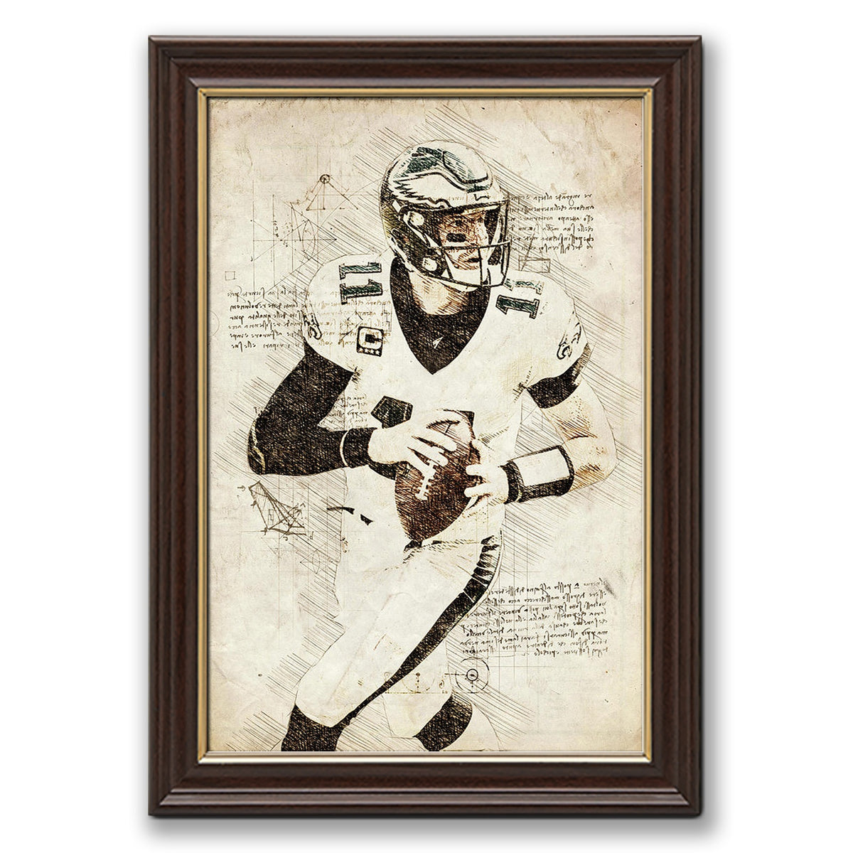 Carson Wentz Sports Celebrity Art Deco Poster 5 Canvas Wall Art Poster Decor Gift
