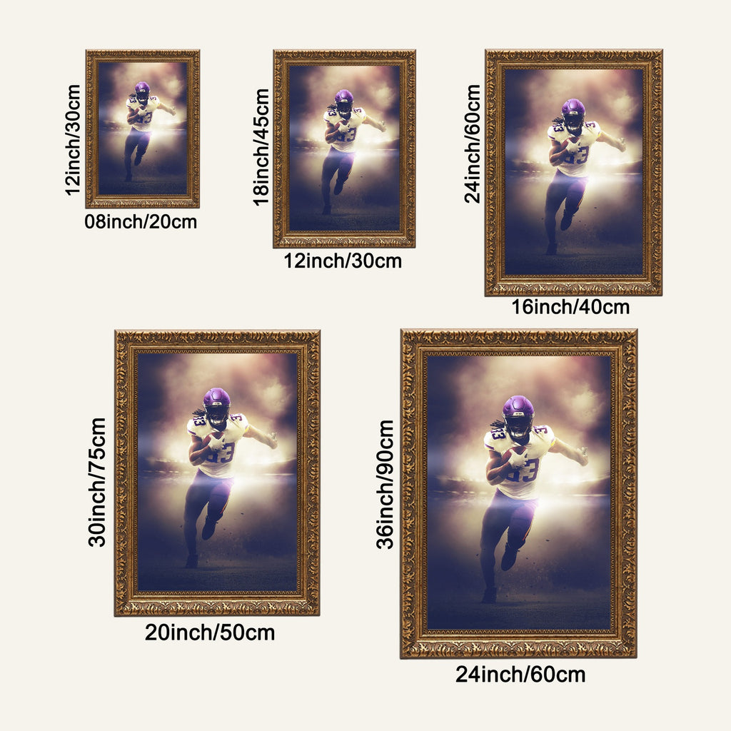 Dalvin Cook Art Sports Decorative Poster School Dormitory 7 Canvas Wall Art Poster Decor Gift