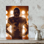 Brian Urlacher Art Sports Decorative Poster School Dormitory 5 Canvas Wall Art Poster Decor Gift