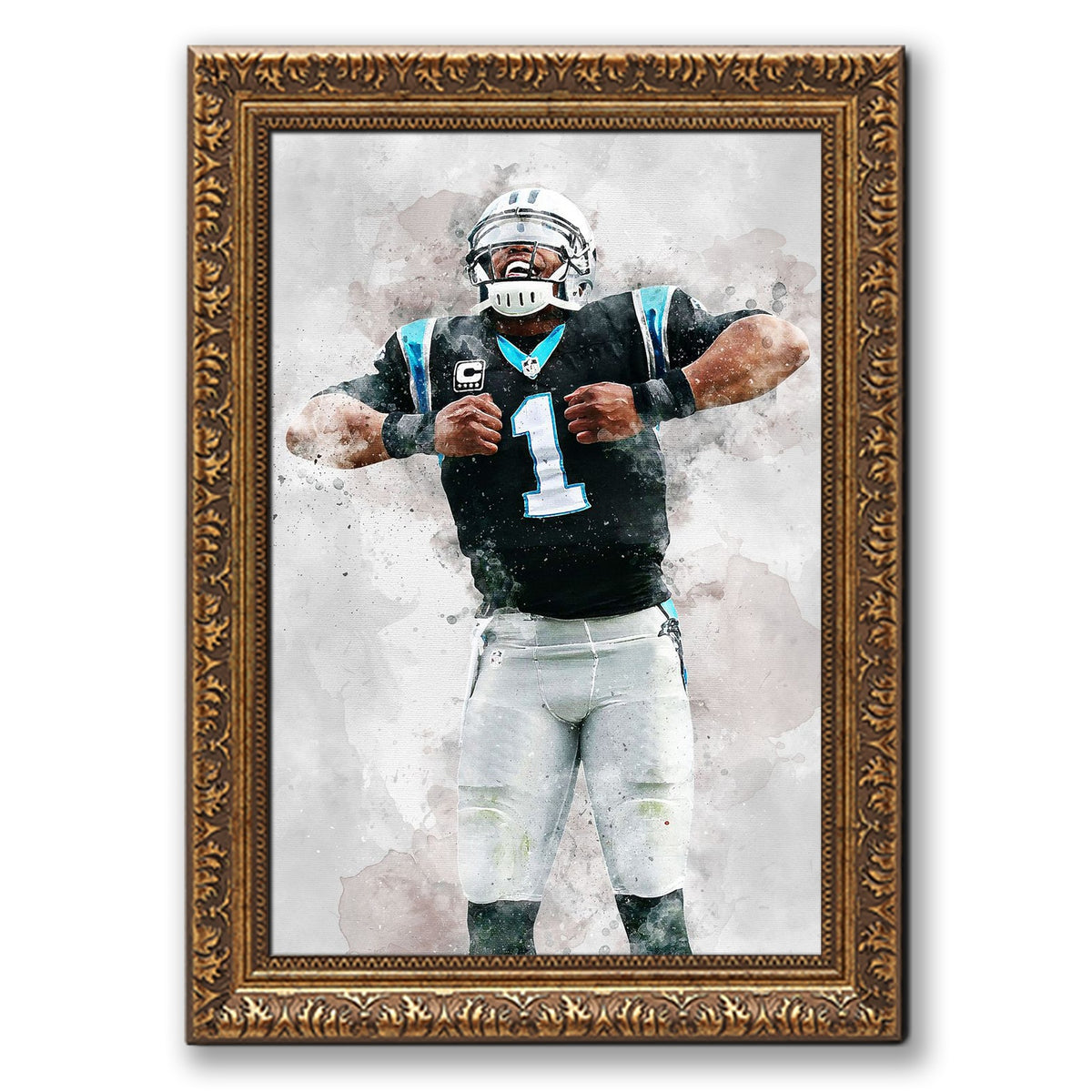 Cam Newton Celebrity Sports Art Poster School Dining Room Decoration 5 Canvas Wall Art Poster Decor Gift