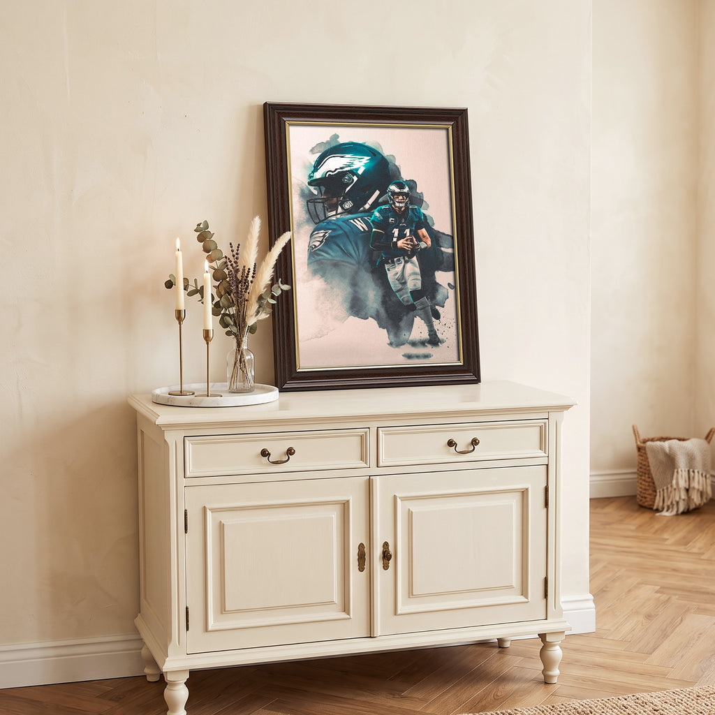 Carson Wentz Art Sports Decorative Poster School Dormitory 3 Canvas Wall Art Poster Decor Gift