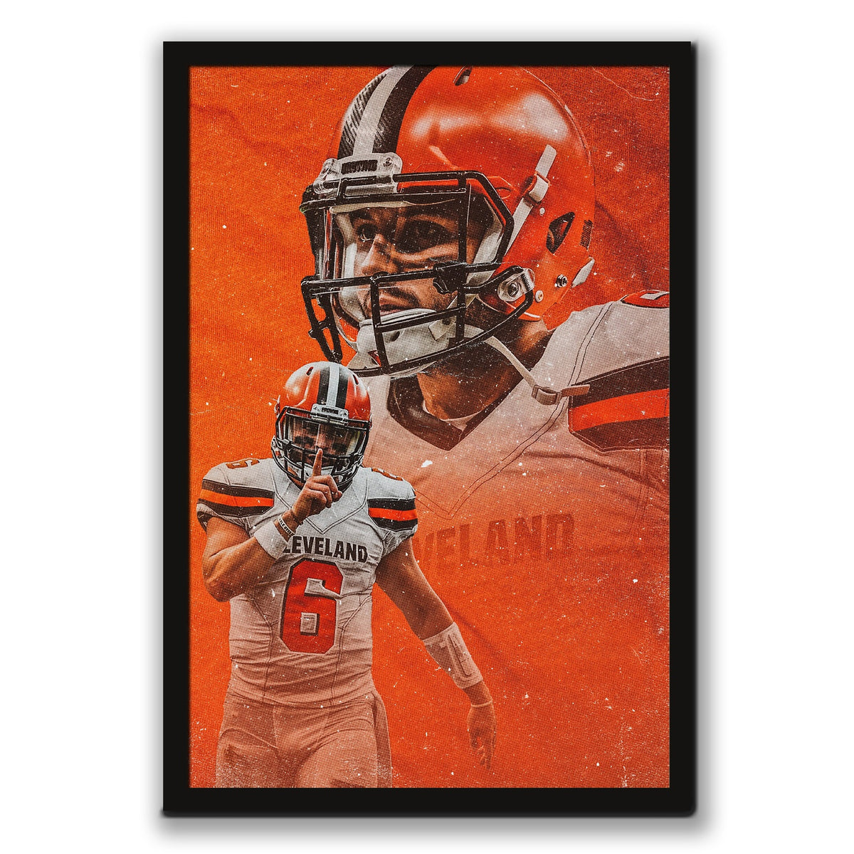 Baker Mayfield Sports Celebrity Art Deco Poster 7 Canvas Wall Art Poster Decor Gift