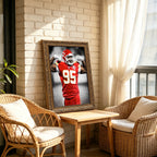 Chris Jones Art Sports Decorative Poster School Dormitory 7 Canvas Wall Art Poster Decor Gift