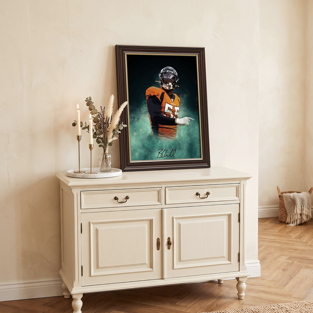 Bradley Chubb Celebrity Sports Art Poster School Dining Room Decoration 9 Canvas Wall Art Poster Decor Gift