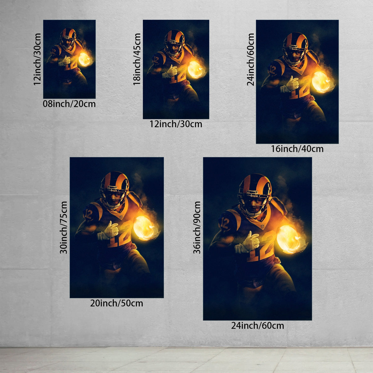Brandin Cooks Art Sports Decorative Poster School Dormitory 0 Canvas Wall Art Poster Decor Gift