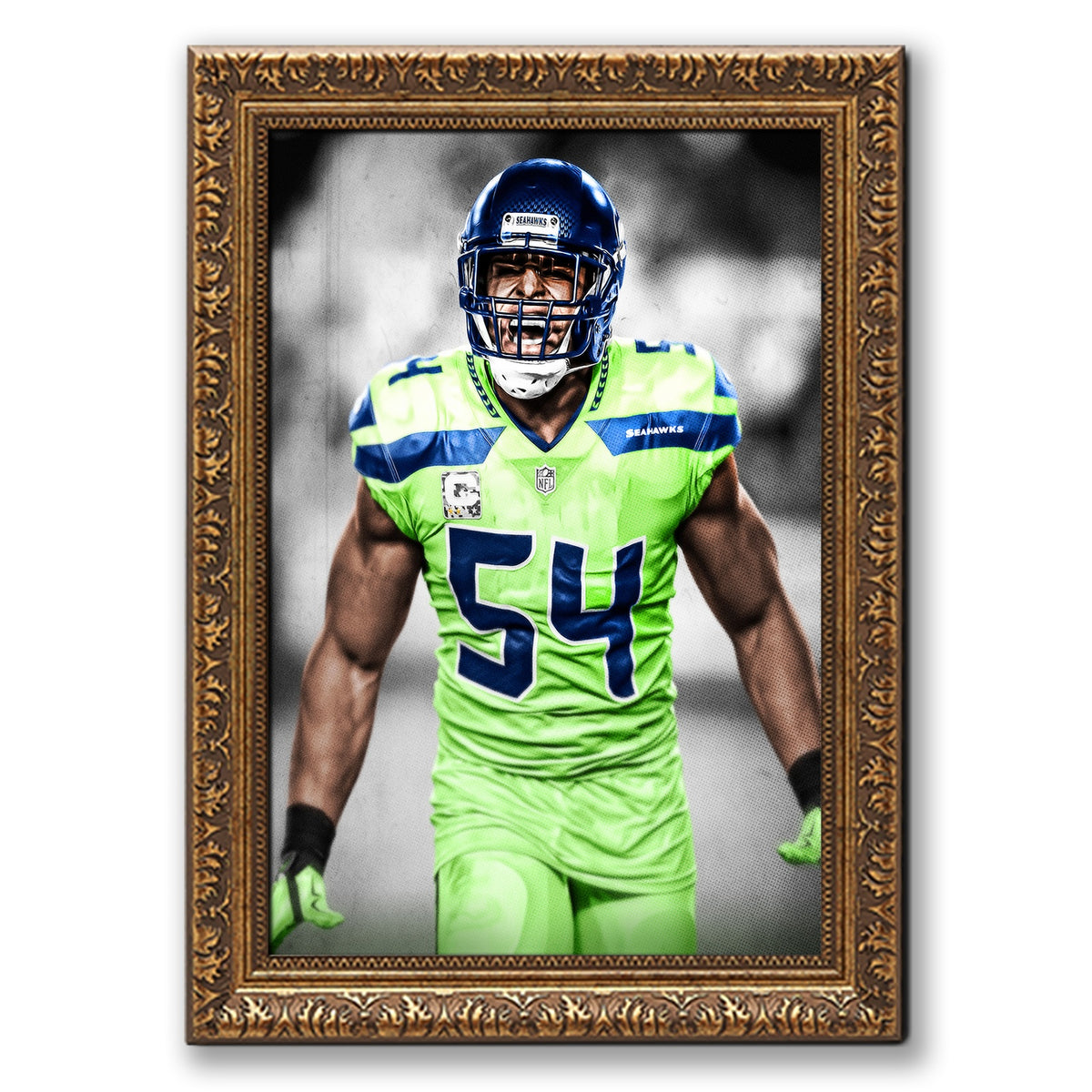 Bobby Wagner Art Sports Decorative Poster School Dormitory 7 Canvas Wall Art Poster Decor Gift