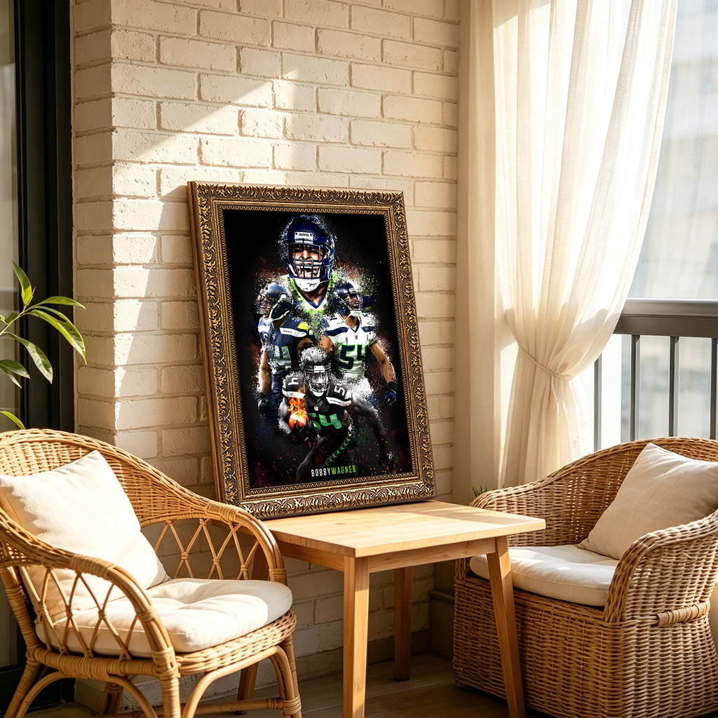 Bobby Wagner Celebrity Sports Art Poster School Dining Room Decoration 9 Canvas Wall Art Poster Decor Gift