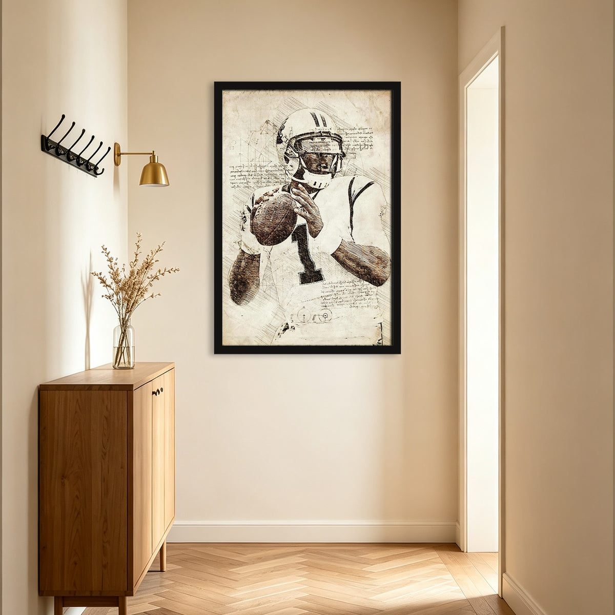 Cam Newton Sports Celebrity Art Deco Poster 7 Canvas Wall Art Poster Decor Gift