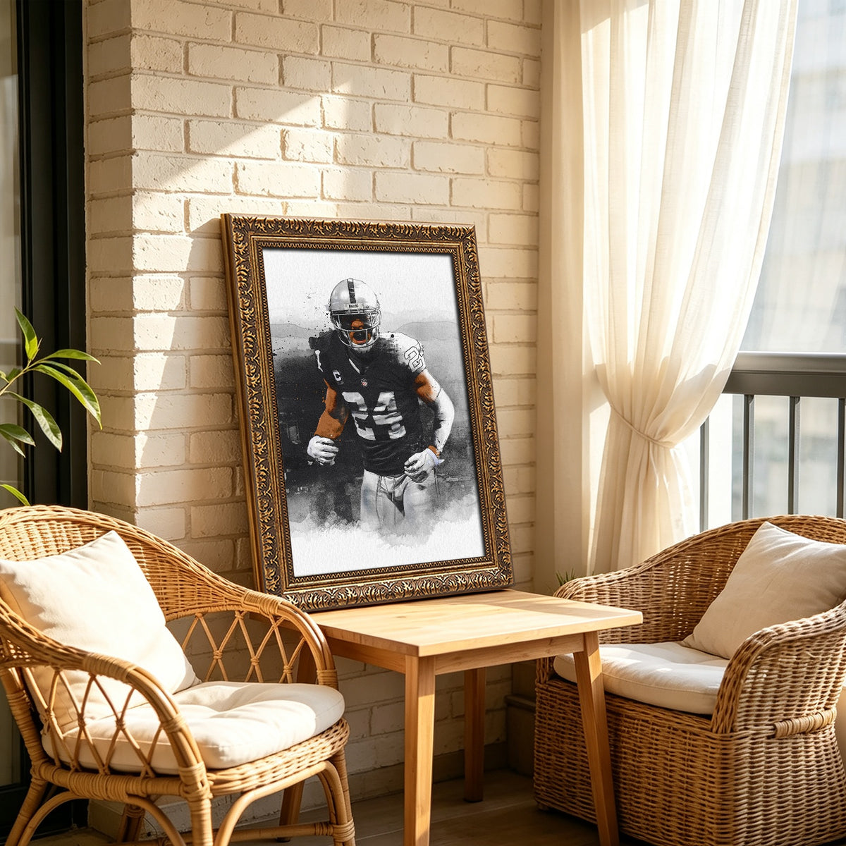 Charles Woodson Art Sports Decorative Poster School Dormitory 2 Canvas Wall Art Poster Decor Gift