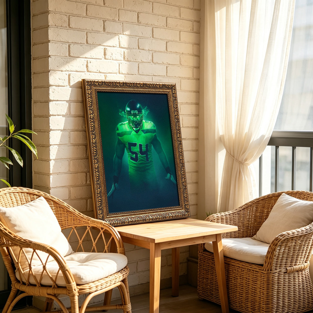 Bobby Wagner Art Sports Decorative Poster School Dormitory 6 Canvas Wall Art Poster Decor Gift