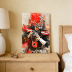 Baker Mayfield Celebrity Sports Art Poster School Dining Room Decoration 10 Canvas Wall Art Poster Decor Gift