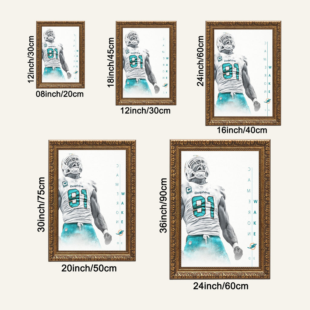 Cameron Wake Celebrity Sports Art Poster School Dining Room Decoration 0 Canvas Wall Art Poster Decor Gift