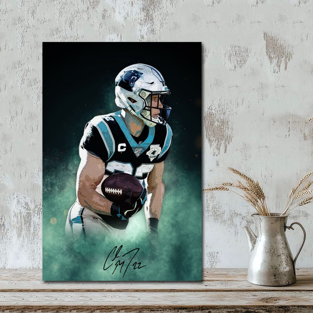 Christian McCaffrey Celebrity Sports Art Poster School Dining Room Decoration 4 Canvas Wall Art Poster Decor Gift