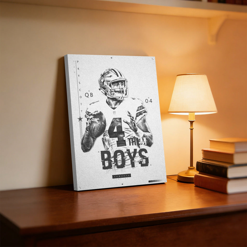 Dak Prescott Celebrity Sports Art Poster School Dining Room Decoration 1 Canvas Wall Art Poster Decor Gift