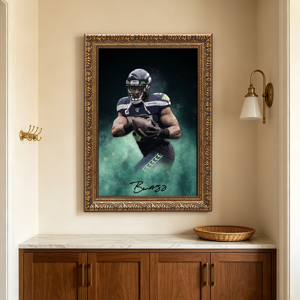 Bobby Wagner Celebrity Sports Art Poster School Dining Room Decoration 4 Canvas Wall Art Poster Decor Gift