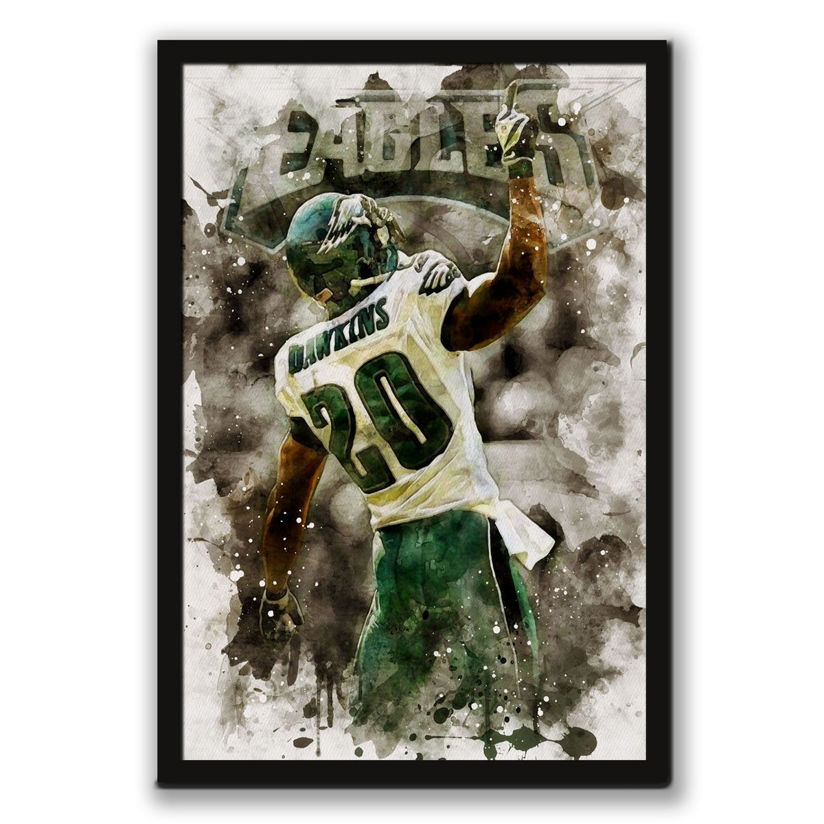 Brian Dawkins Art Poster 10 Canvas Wall Art Poster Decor Gift