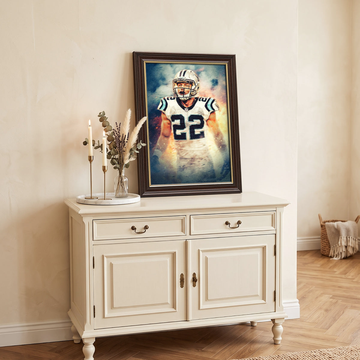 Christian McCaffrey Art Sports Decorative Poster School Dormitory 2 Canvas Wall Art Poster Decor Gift