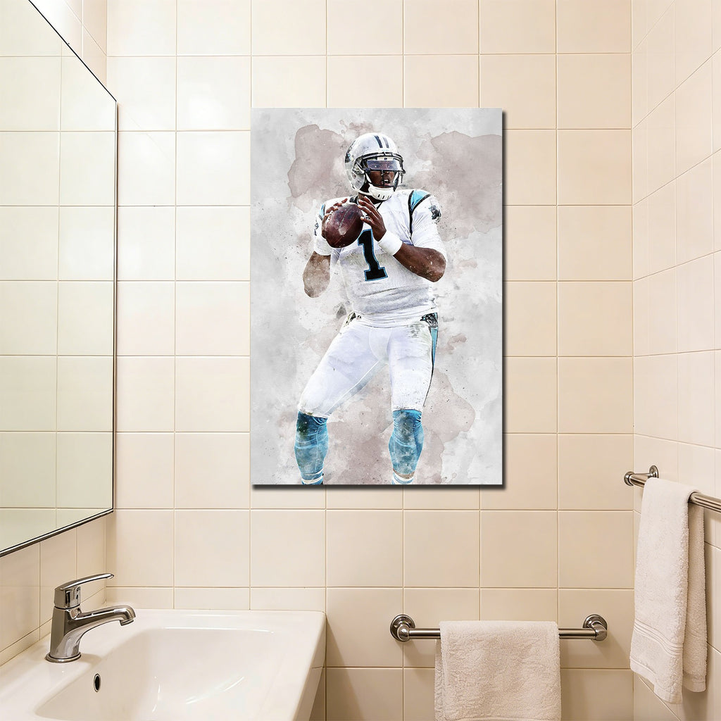 Cam Newton Celebrity Sports Art Poster School Dining Room Decoration 1 Canvas Wall Art Poster Decor Gift