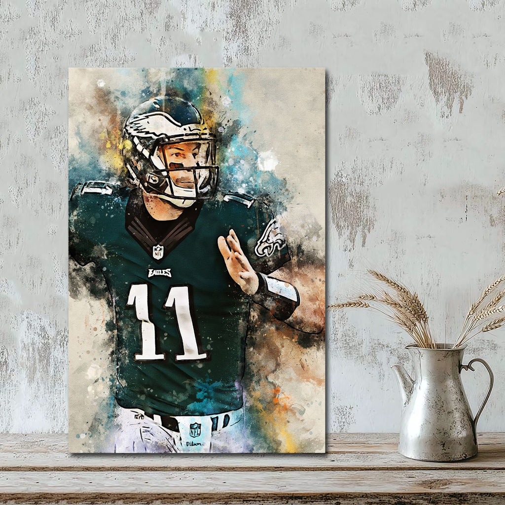 Carson Wentz Celebrity Sports Art Poster School Dining Room Decoration 2 Canvas Wall Art Poster Decor Gift