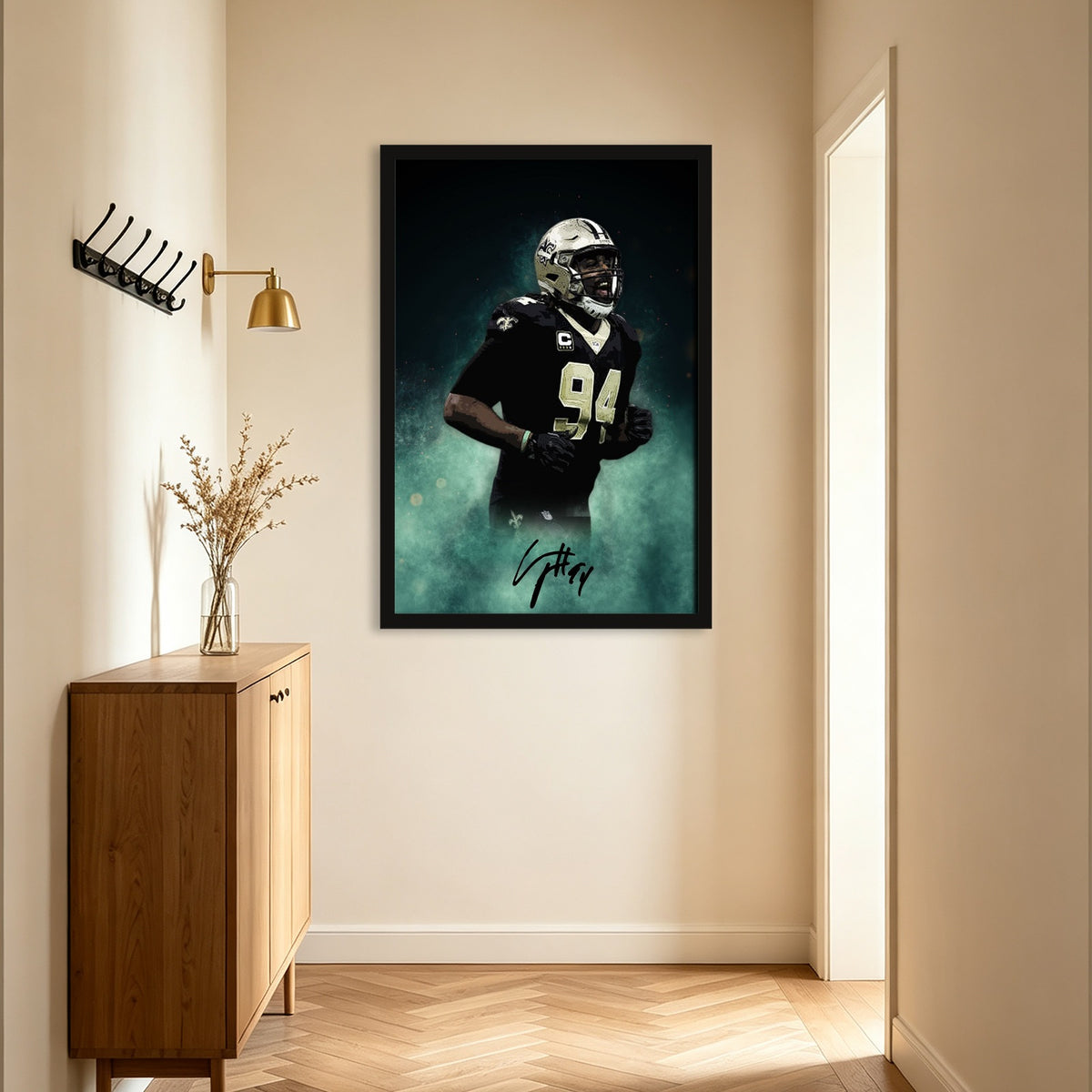 Cameron Jordan Celebrity Sports Art Poster School Dining Room Decoration 5 Canvas Wall Art Poster Decor Gift
