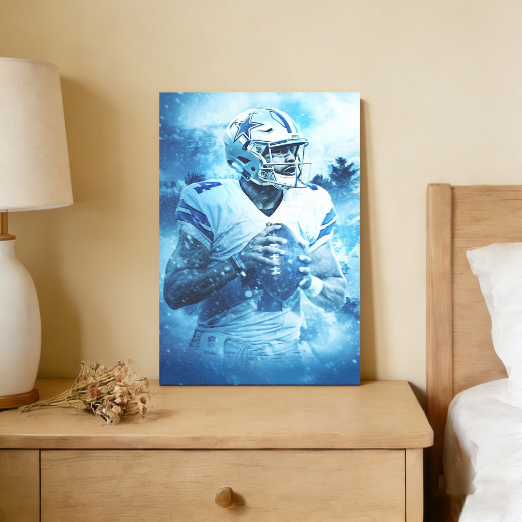 Dak Prescott Art Sports Decorative Poster School Dormitory 7 Canvas Wall Art Poster Decor Gift