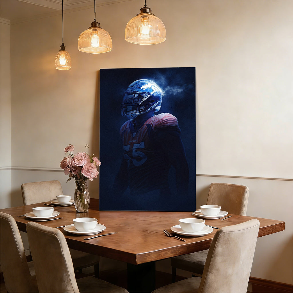 Bradley Chubb Art Sports Decorative Poster School Dormitory 8 Canvas Wall Art Poster Decor Gift