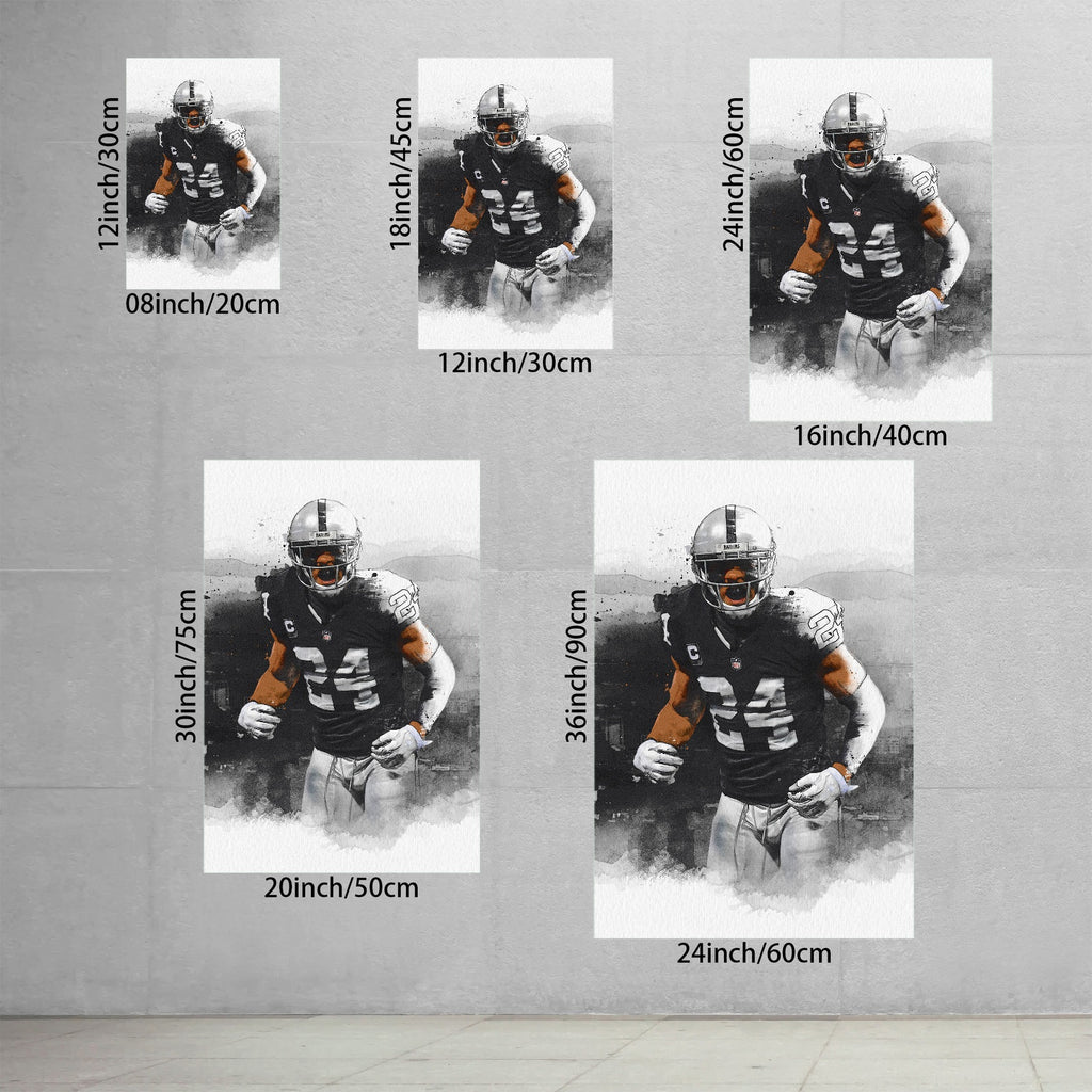 Charles Woodson Art Sports Decorative Poster School Dormitory 2 Canvas Wall Art Poster Decor Gift