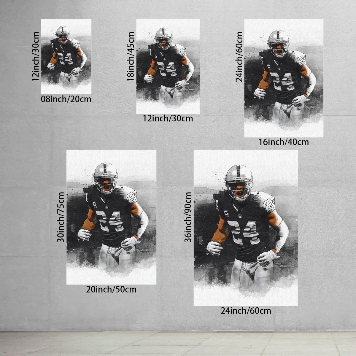 Charles Woodson Art Sports Decorative Poster School Dormitory 2 Canvas Wall Art Poster Decor Gift