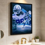 CeeDee Lamb Sports Celebrity Art Deco Poster 1 Canvas Wall Art Poster Decor Gift