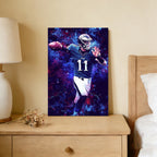 Carson Wentz Sports Celebrity Art Deco Poster 2 Canvas Wall Art Poster Decor Gift