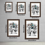 Carson Wentz Art Sports Decorative Poster School Dormitory 1 Canvas Wall Art Poster Decor Gift