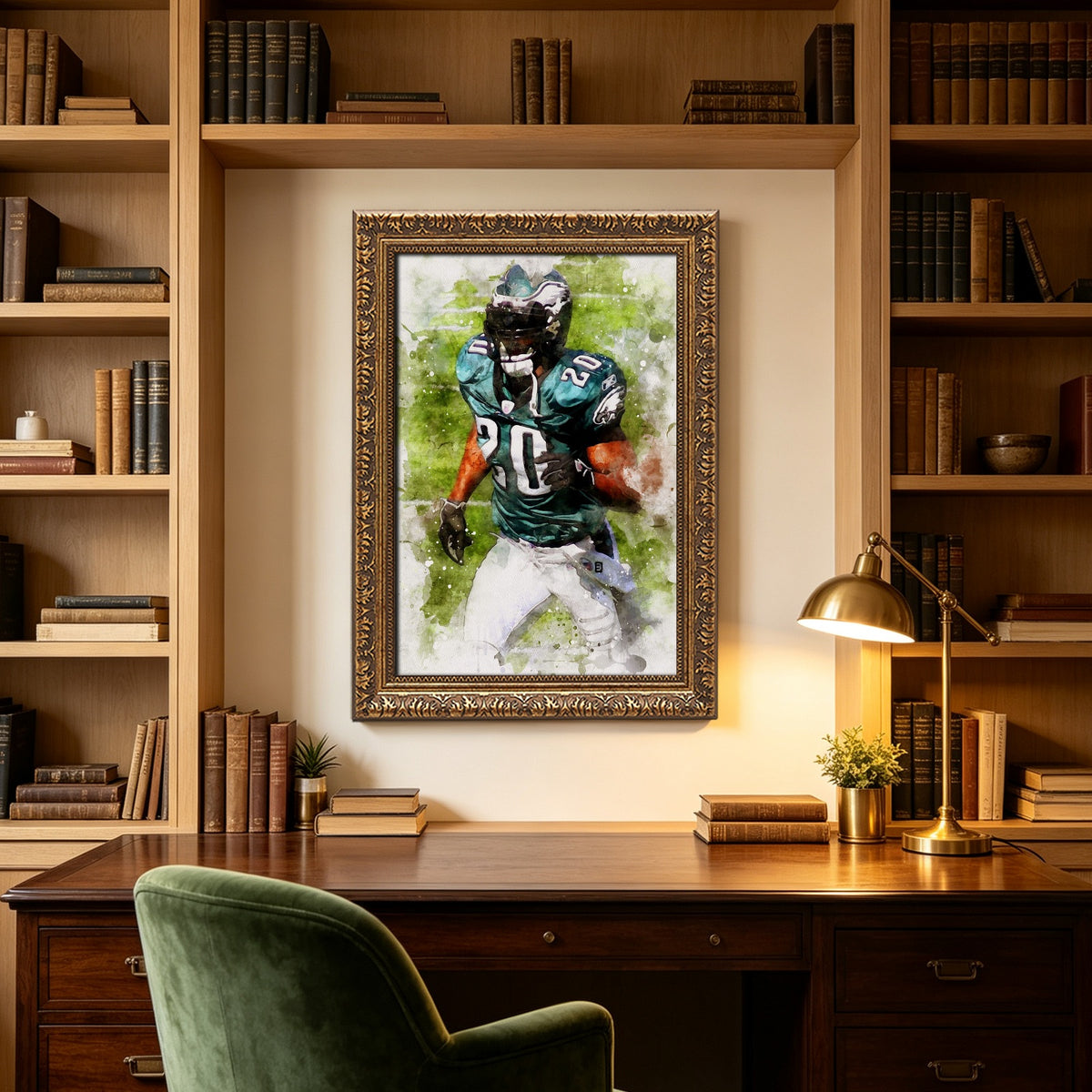 Brian Dawkins Art Poster 1 Canvas Wall Art Poster Decor Gift