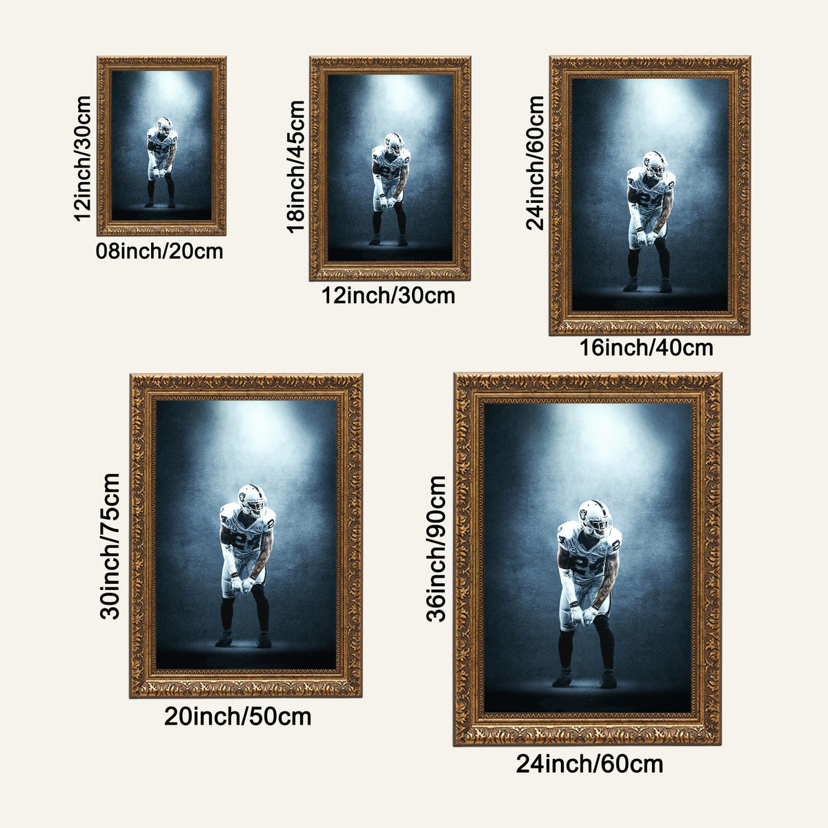 Charles Woodson Art Sports Decorative Poster School Dormitory 7 Canvas Wall Art Poster Decor Gift