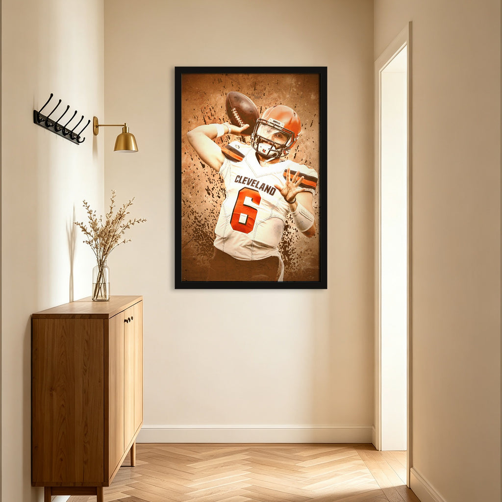 Baker Mayfield Sports Celebrity Art Deco Poster 11 Canvas Wall Art Poster Decor Gift
