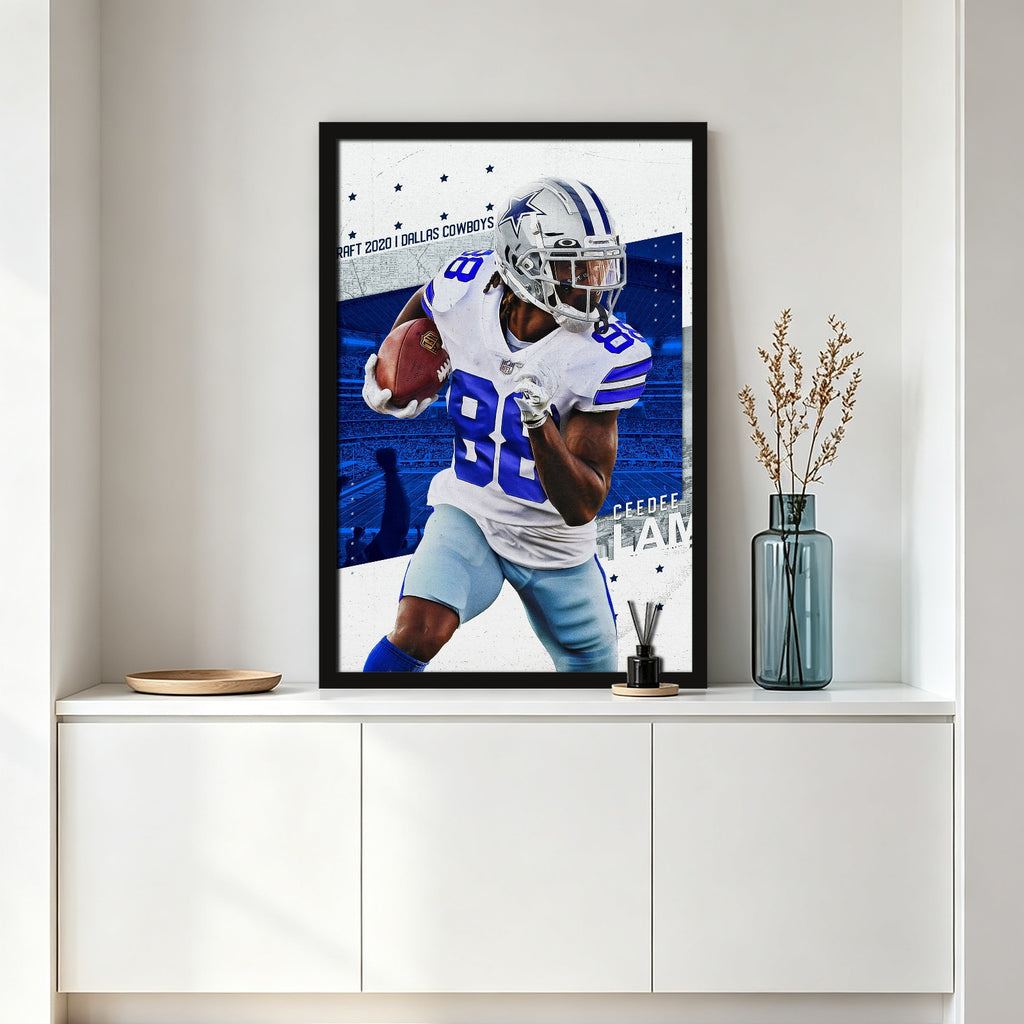 CeeDee Lamb Celebrity Sports Art Poster School Dining Room Decoration 8 Canvas Wall Art Poster Decor Gift