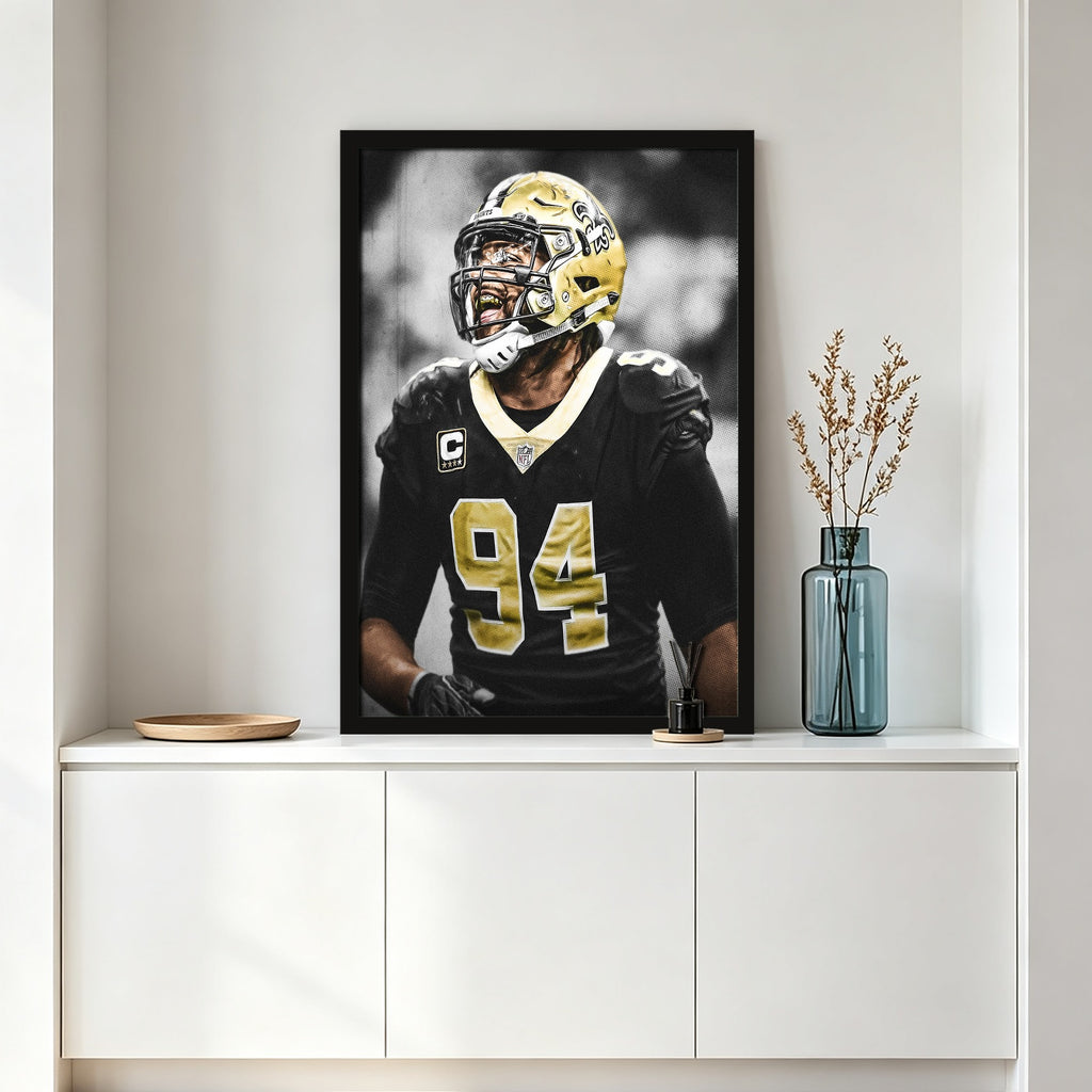 Cameron Jordan Celebrity Sports Art Poster School Dining Room Decoration 1 Canvas Wall Art Poster Decor Gift