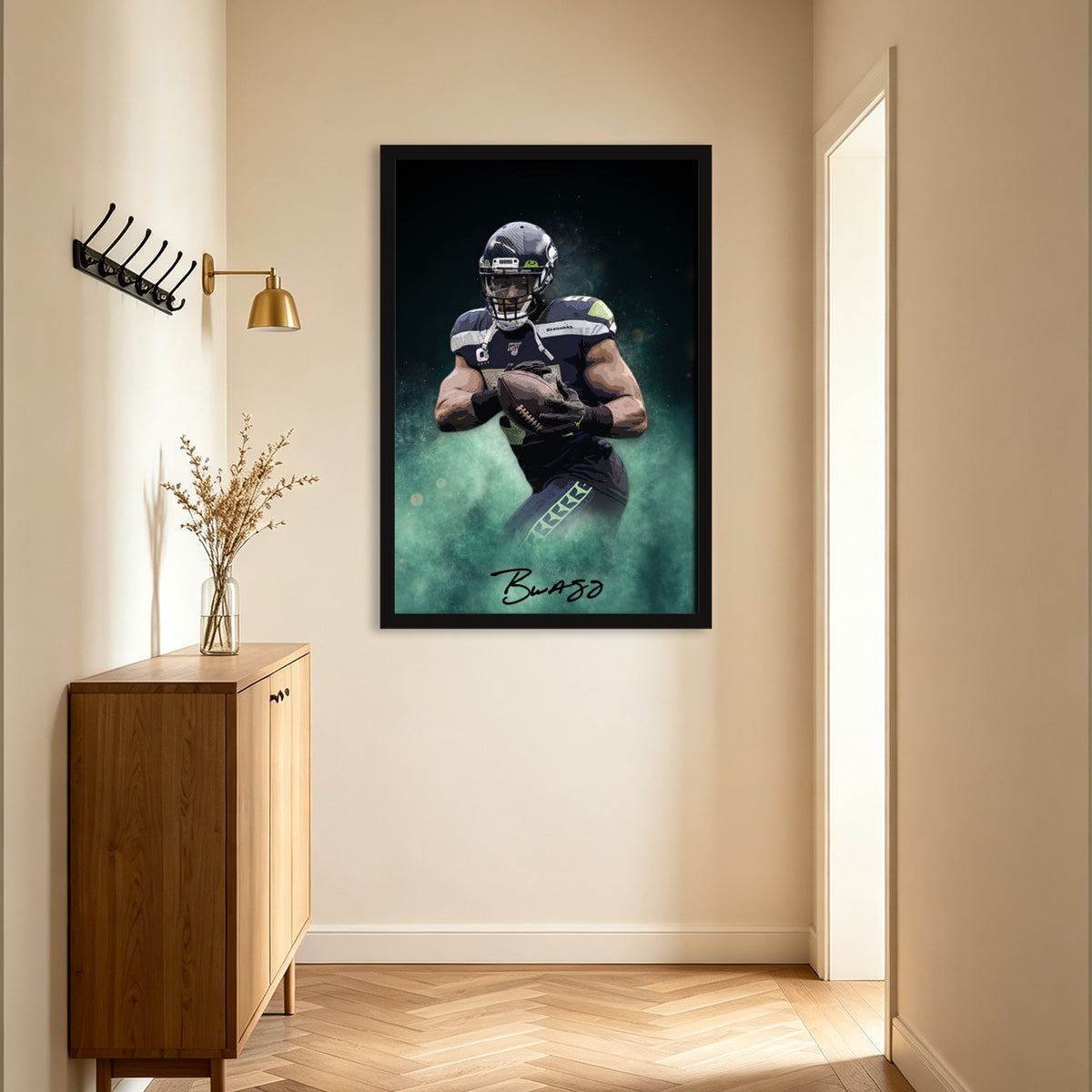 Bobby Wagner Celebrity Sports Art Poster School Dining Room Decoration 4 Canvas Wall Art Poster Decor Gift