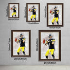 Ben Roethlisberger Celebrity Sports Art Poster School Dining Room Decoration 8 Canvas Wall Art Poster Decor Gift