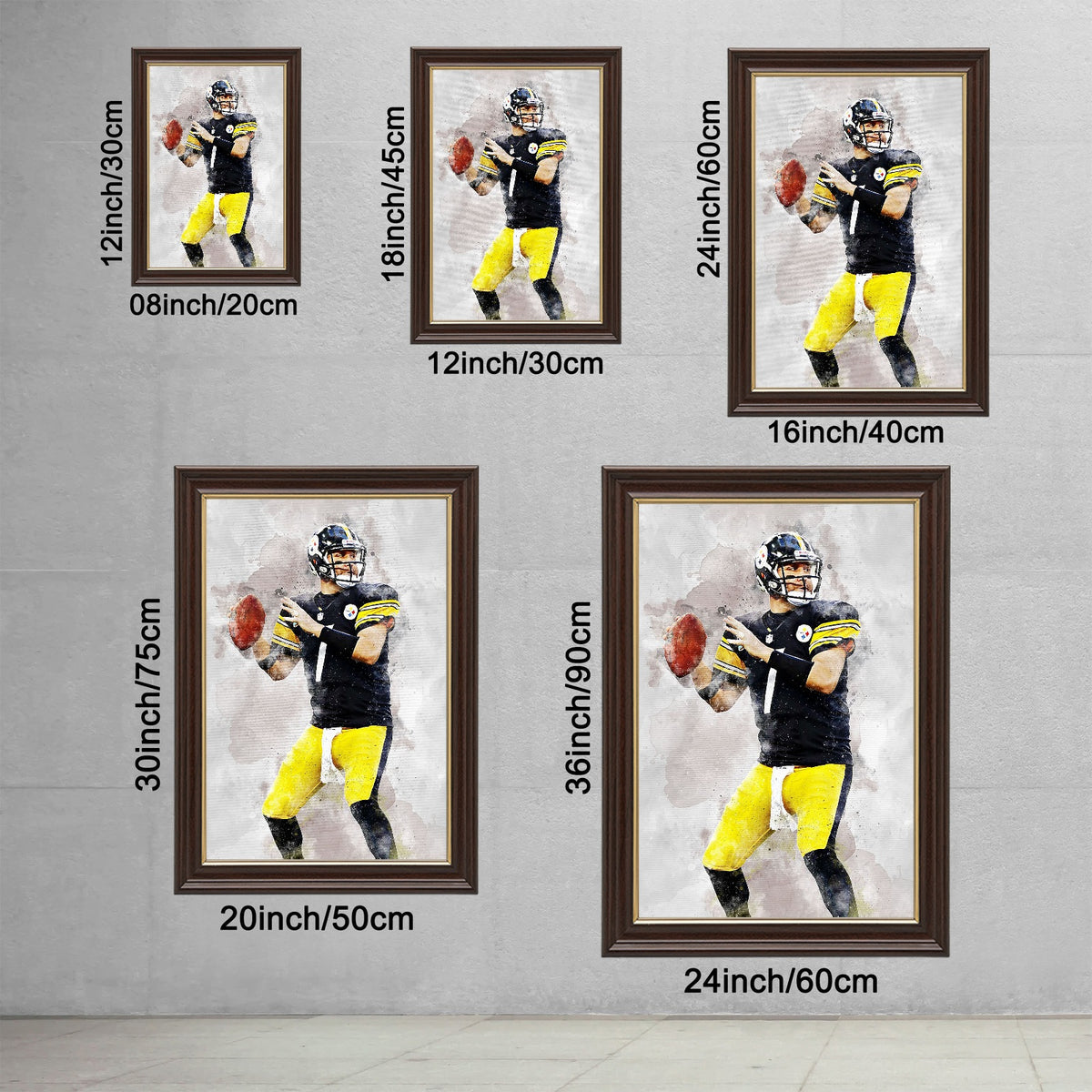 Ben Roethlisberger Celebrity Sports Art Poster School Dining Room Decoration 8 Canvas Wall Art Poster Decor Gift