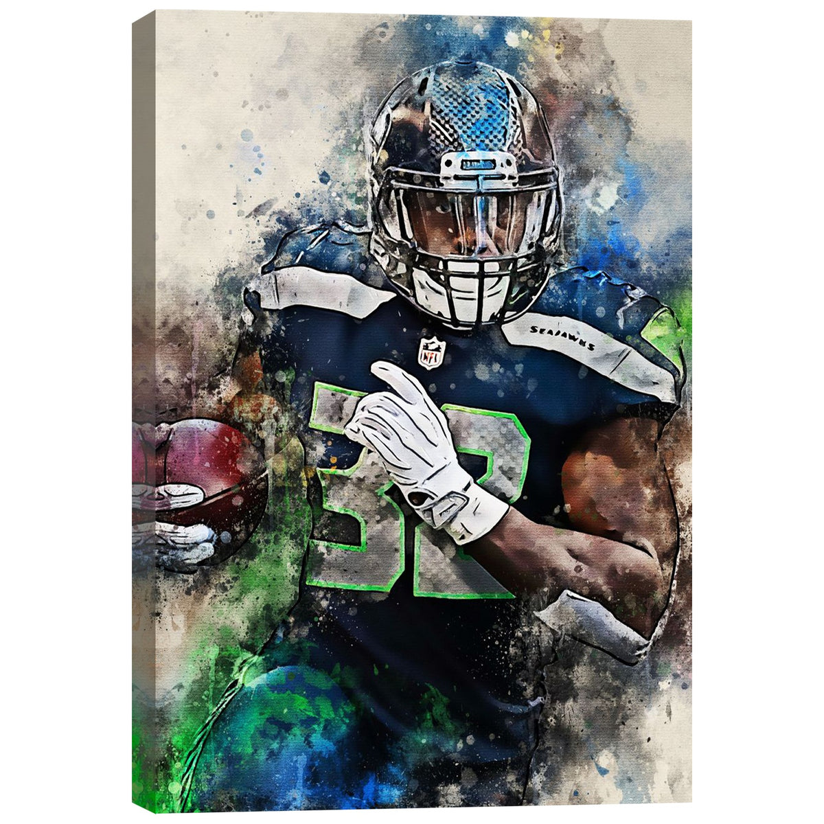 Chris Carson Celebrity Sports Art Poster School Dining Room Decoration 0 Canvas Wall Art Poster Decor Gift