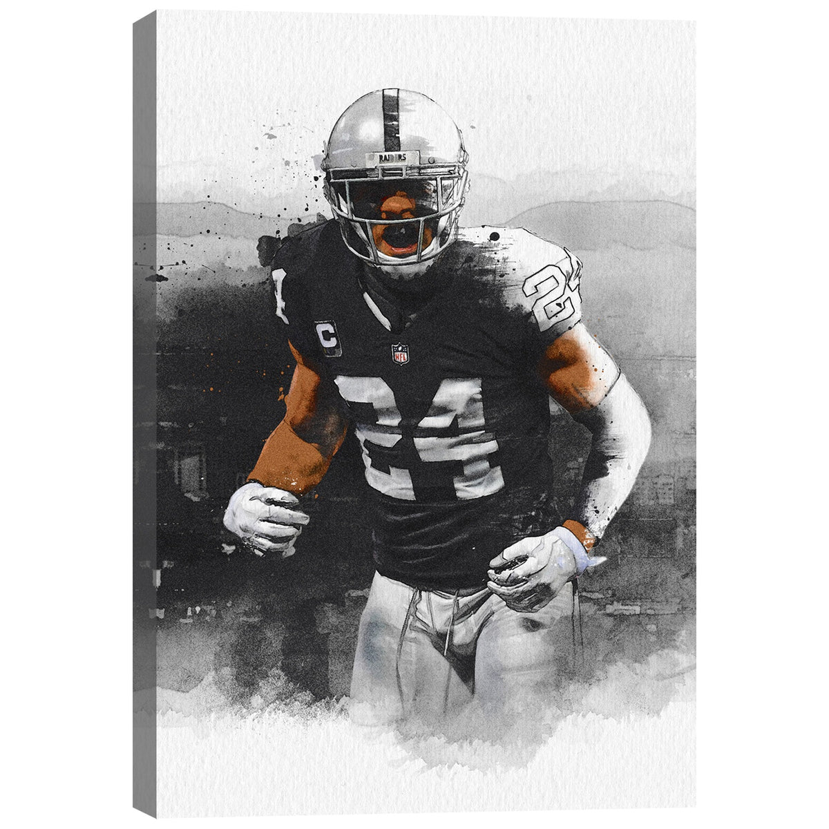Charles Woodson Art Sports Decorative Poster School Dormitory 2 Canvas Wall Art Poster Decor Gift